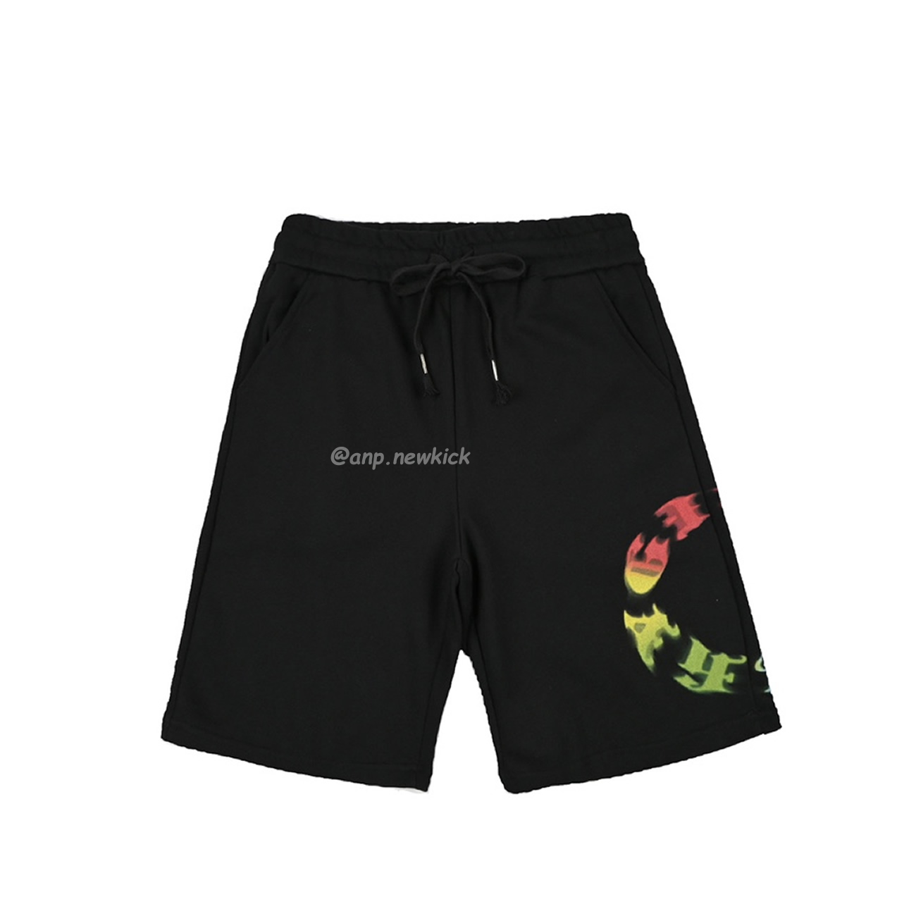 Givenchy Logo Colorful Printed Logo Capris (1) - newkick.cc